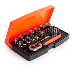25pc Socket Set 1/4"