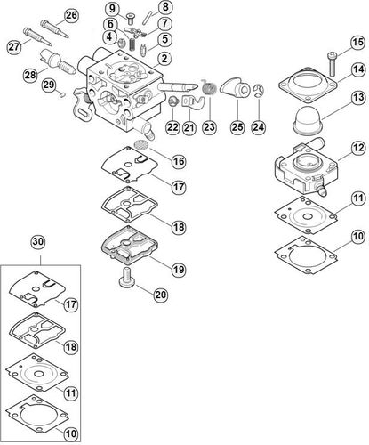 Stihl FS240 Carburretor 4147/25