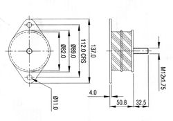 Mecalac Terex Benford MBR71, TV800, TV900, TV1000 TV1200, Tv1300 & Tv1400 Roller Drum Mount OEM: 1733-1406 & 1731-1731 (HTL0446)