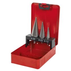 Straight Flute Step Drill Bit Set 3 Piece (HHP1348)
