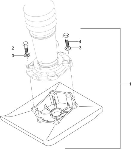 Wacker BS50-4As Ramming Shoe Kit 250mm Cast Iron