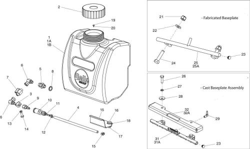 Belle PCLX 320, 320S & 400 Water Bottle (Serial No. 099492>)