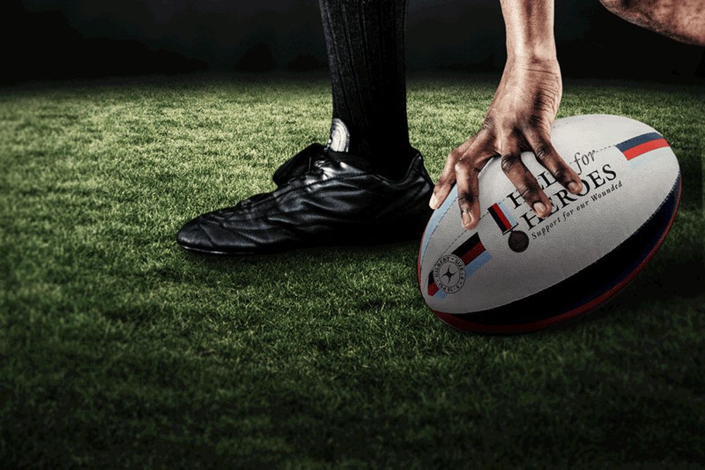 Win a Help for Heroes Gilbert Rugby Ball!