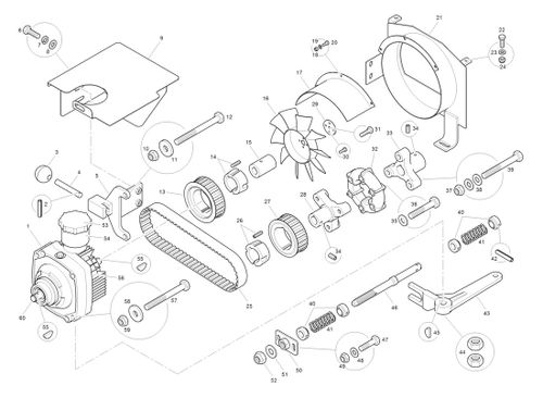 Benford Terex Mecalac MBR71 Engine Drive & Hydraulic Transmission