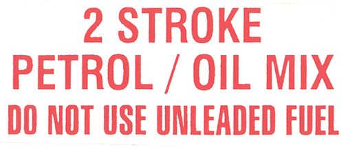 2 Stroke Mix Label