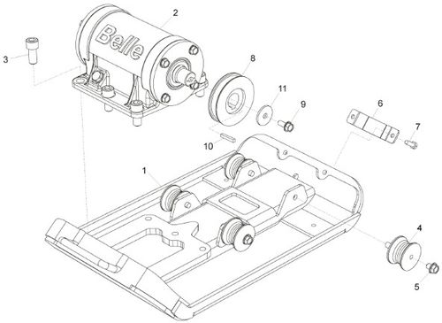 Belle PCLX 13/33 Baseplate Parts