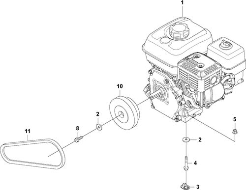 Husqvarna LF75 Drive Belt & Clutch