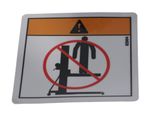 Decal - Warning No Riders Symbol