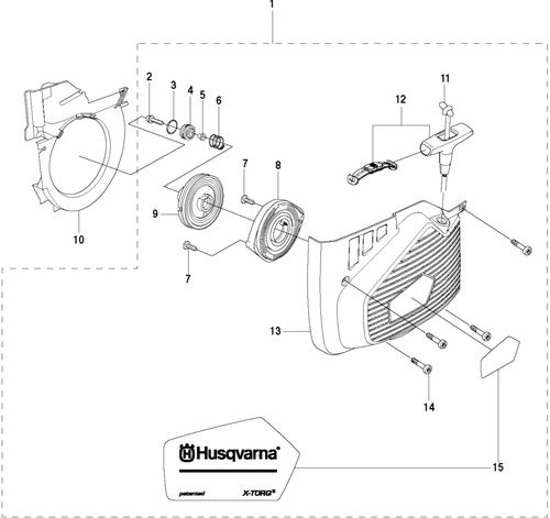 Husqvarna K970 Recoil Starter