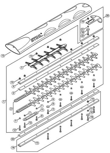 HS82RC-E Cutter Bar 24" R 600mm