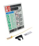 Commercial Kit For 100 Second Fire Safety Stick (Rigid Sign)