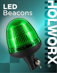 Green LED Flexi Spigot Mount Beacon 12/24V – Box of 10