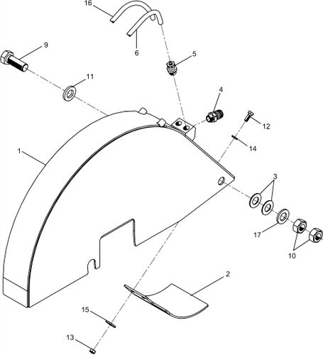 Wacker BFS1345AB Blade Guard