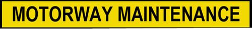 Motorway Maintenance Sticker