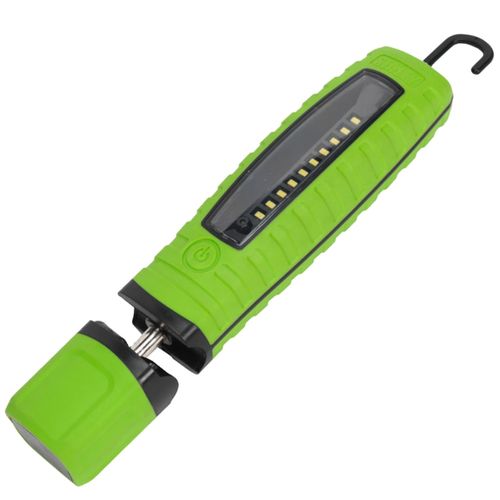 LED 360 3W Re-Chargeable Torch Green
