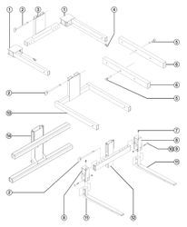 Weldment,Arm Adj. Fork-"Blue"