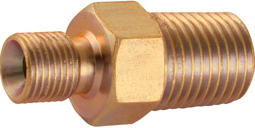 3/8" BSP - 1/4" BSPT Male/Male Hydraulic Adaptor