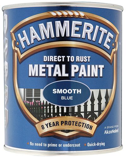 Hammerite Smooth Blue Paint 750ml