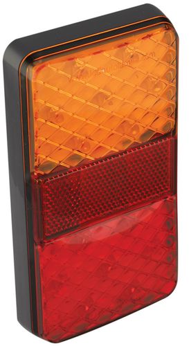 LED Rectangular 4 Function Lamp With Reflector 12/24V