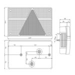 7 Function Rear Lamp R/H Complete 6 Pin (HEL1140)