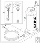 Pressurised Water Tank Warning Label