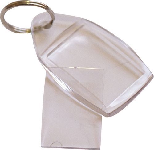 Plastic Key Rings Pack 50 - Clear