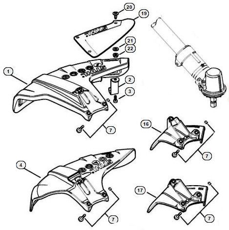 Stihl FS490C-EM Deflector Parts
