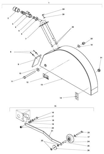 Husqvarna FS400LV Blade Guard & Guide