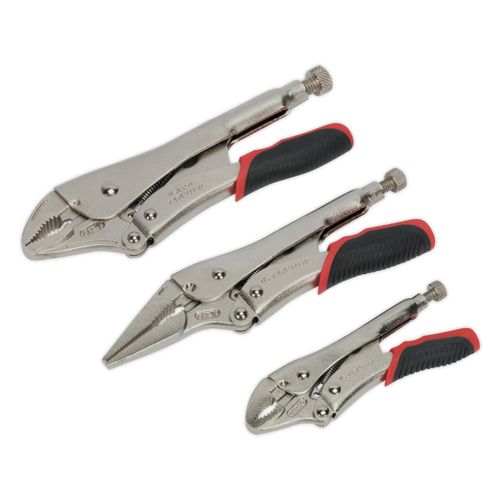 Locking Pliers Set With Quick Release 3Pc | Sealey Premier