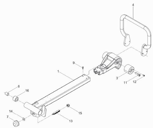 Wacker Neuson DPU3050H Handle & Centre Pole