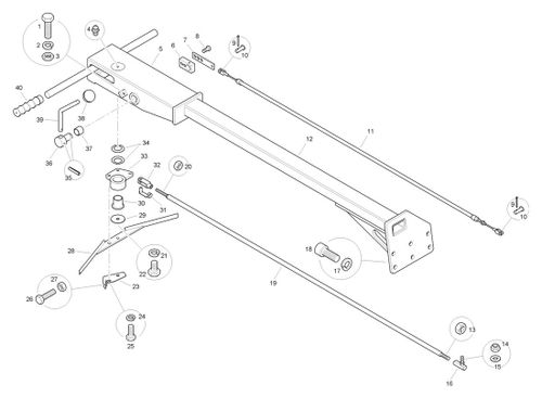 Benford Terex Mecalac MBR71 Steering Arm