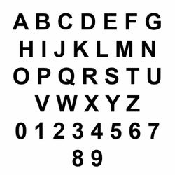 Number Plate Characters Set Of 720 Pieces