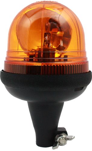 Amber Spigot Rotating Beacon 12/24V