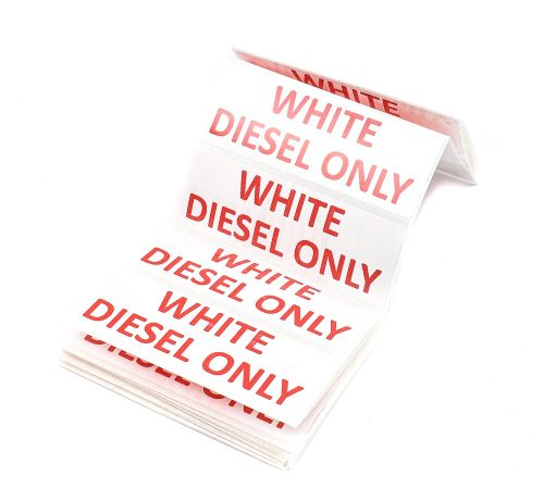 White Diesel Only Label 50Pk
