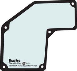 Thwaites Cab Lower Window L/H OEM: T105429 (HMP0367)