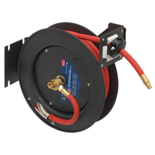 8 Metre Air Hose Reel - Wall Mounted - Retractable