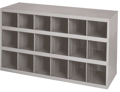 18 Bin Steel Rack