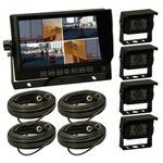 7" Quad Reversing 4 Camera Kit (HEL3000)