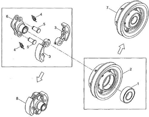 Wacker WP1030A Clutch