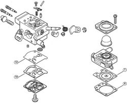 Set Of Carb Parts (Old Type)