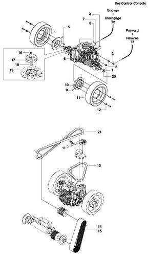 Husqvarna FS520 Transaxle And Wheels