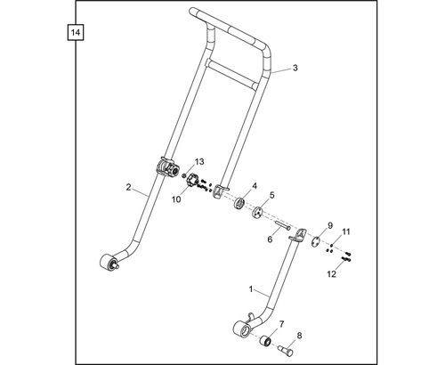 Belle PCLX 13/33 Folding Handle Parts