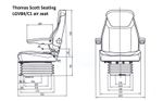 JCB Style Air Suspension Seat (HMP3725)