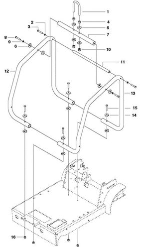 Husqvarna FS524 Engine Frame