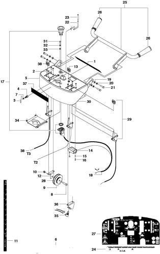 Husqvarna FS513 Control Panel 13Hp