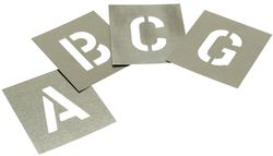 102mm Zinc Stencils Set Letters