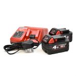 18V Milwaukee M18 Cordless Grease Gun Kit - Grease Gun, 2 x Batteries, Charger & Bag (HOL0259)