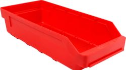 Rack Bin Wide 400X180mm Red