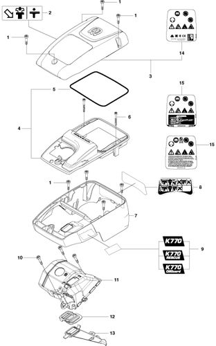 Husqvarna K770 Cylinder Cover