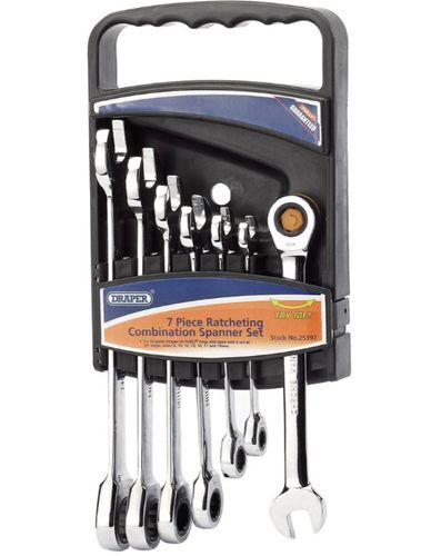 Draper Hi-Torq Ratchet Spanner Set 6Pc